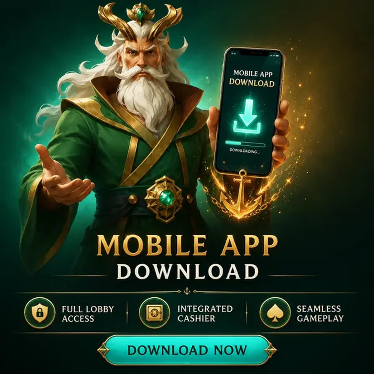 Application mobile BetOnRed brillant sur écran de smartphone tandis que Warden guide le téléchargement fluide