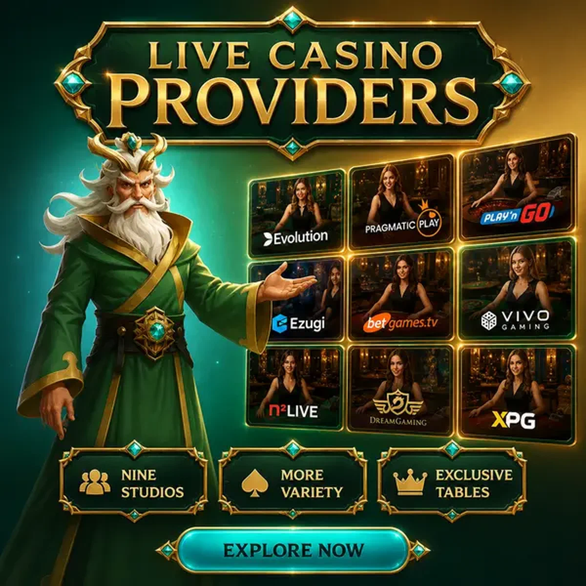 Le gardien organisant les studios de fournisseurs de casino en direct à Architecture des Fournisseurs de Live Casino : Quels Studios Gèrent Quels Jeux